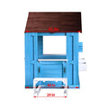 Kids  Wooden Outdoor Cottage Playhouse with Half Door Mailbox & Fence
