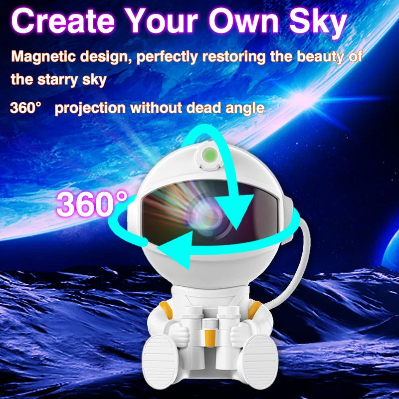 Astronaut Projector Galaxy Starry Night Lights LED Nebula Lamp