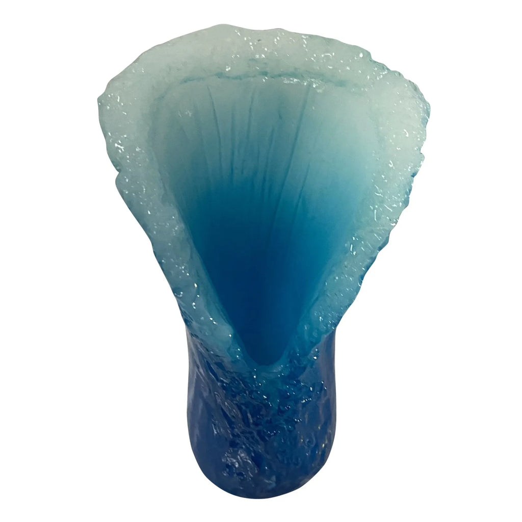 Sea Wave Resin Blue Vase,