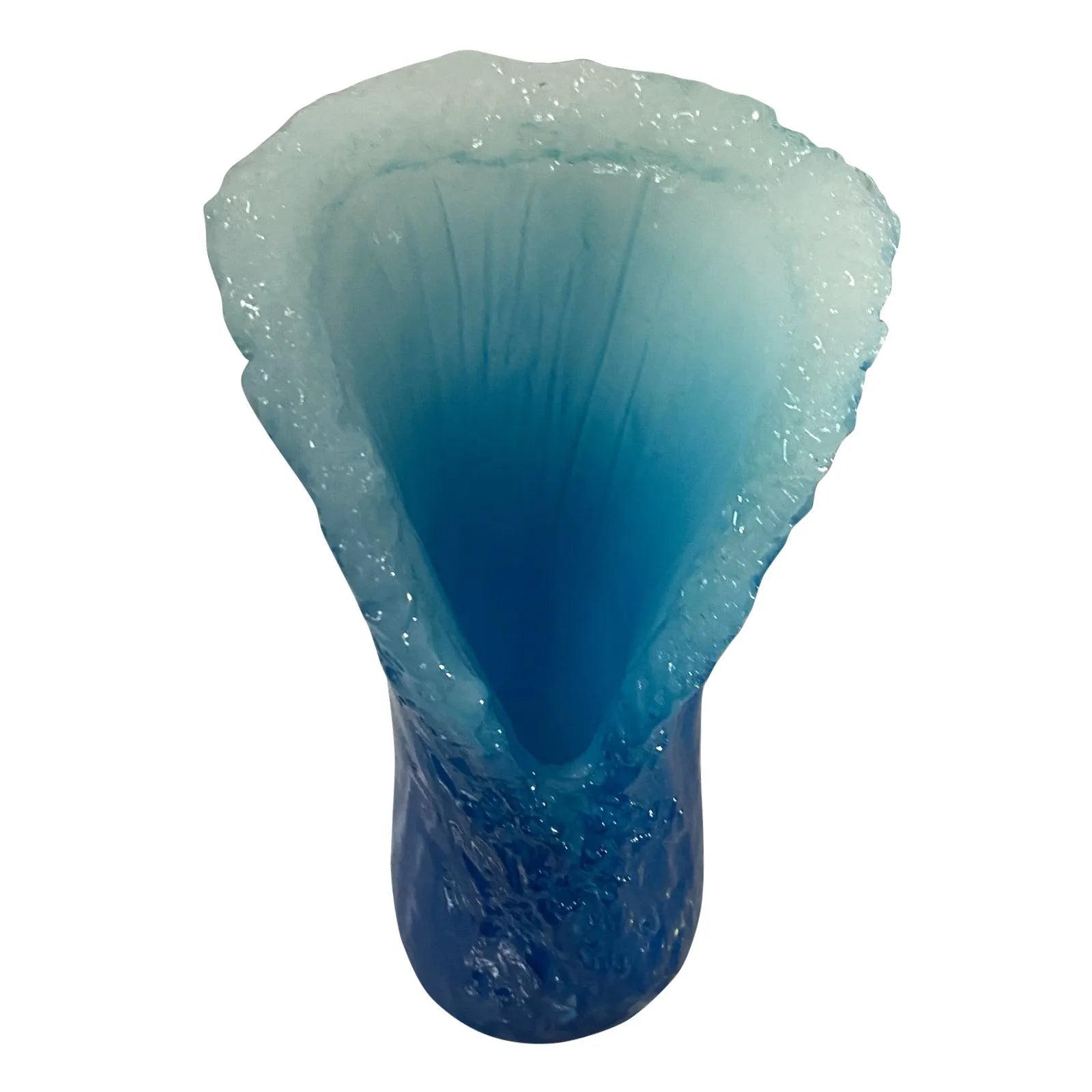 Sea Wave Resin Blue Vase,