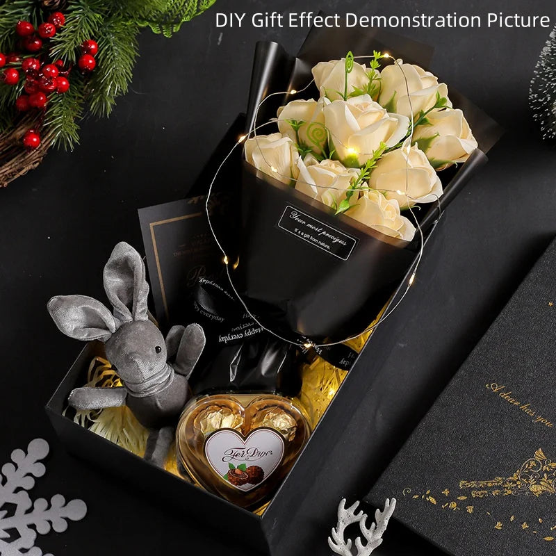 9 Heads Soap Flower Rose Bouquet Artificial