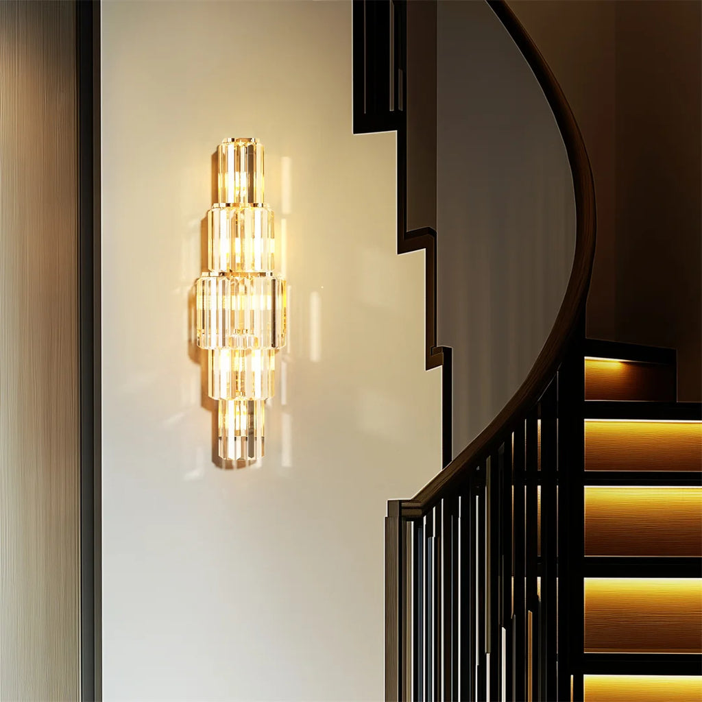 Modern Crystal Wall Sconce  Crystal Wall Lamps with E14 Led Bulbs