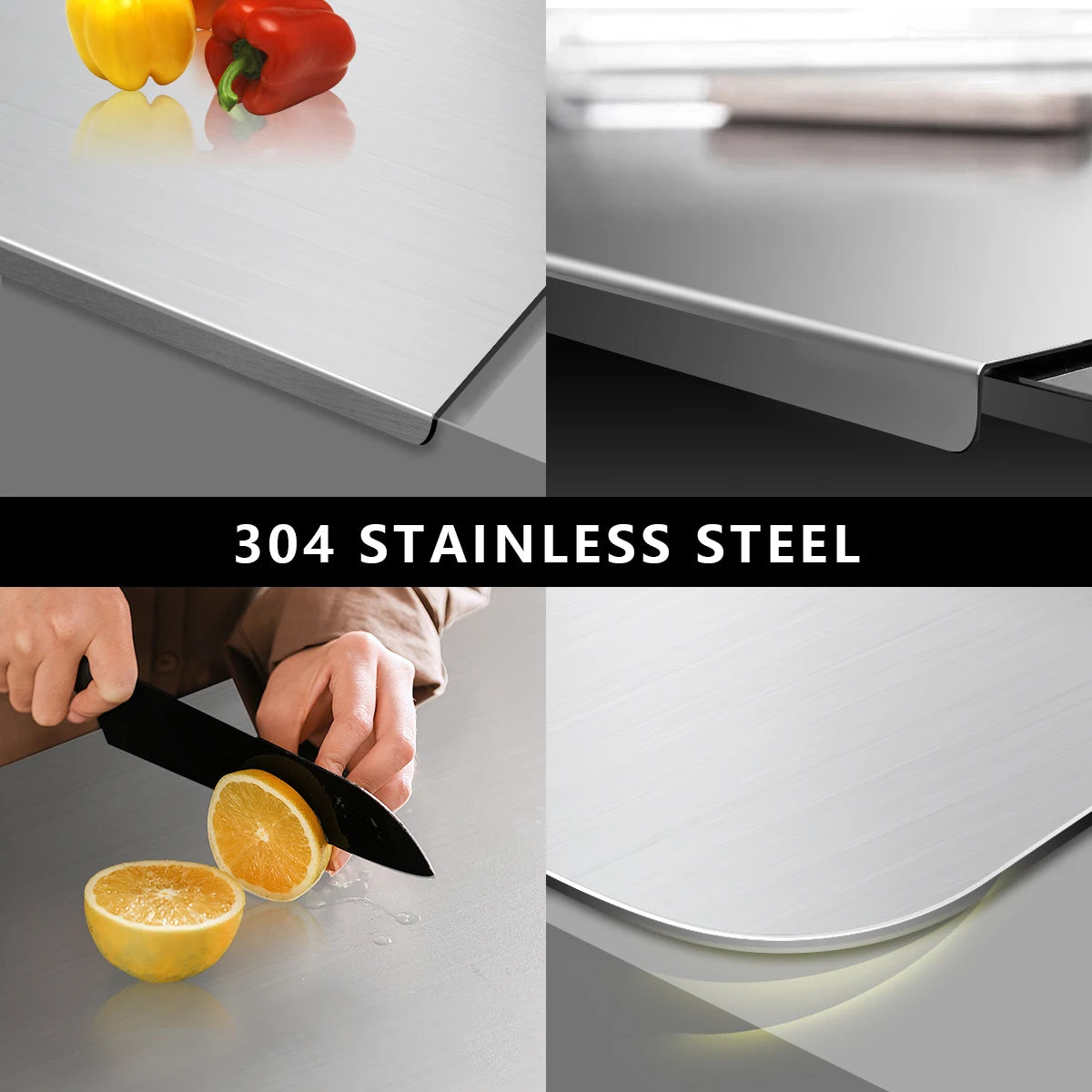 Stainless Steel Cutting Board Butcher Block