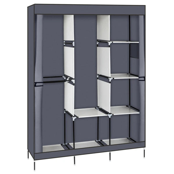 71" Portable Closet Wardrobe Clothes Rack  Organizer with Shelf