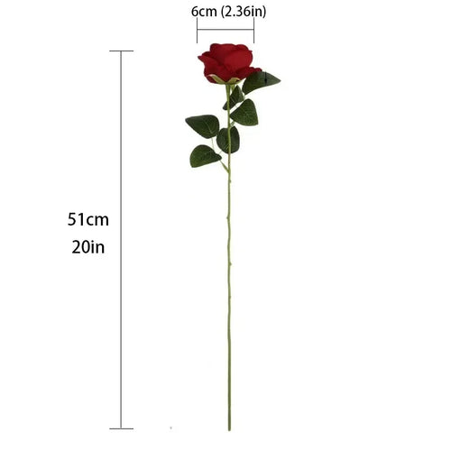 1/5/10/20pcs Artificial  Realistic Fake Rose Flowers