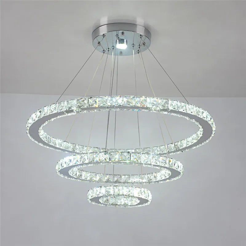 Modern Crystal LED Pendant  Chandelier-   Nordic Ceiling Light for Living & Dining Room