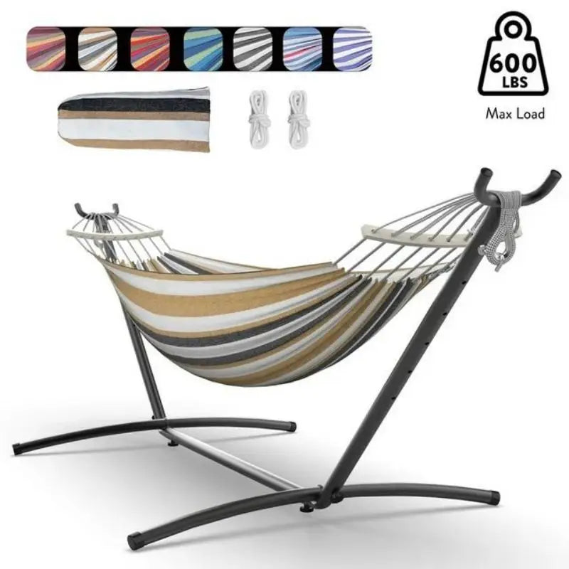 Gyroor portable   Hammock  bed with stand, 600lb Capacity ,with Storage Bag included