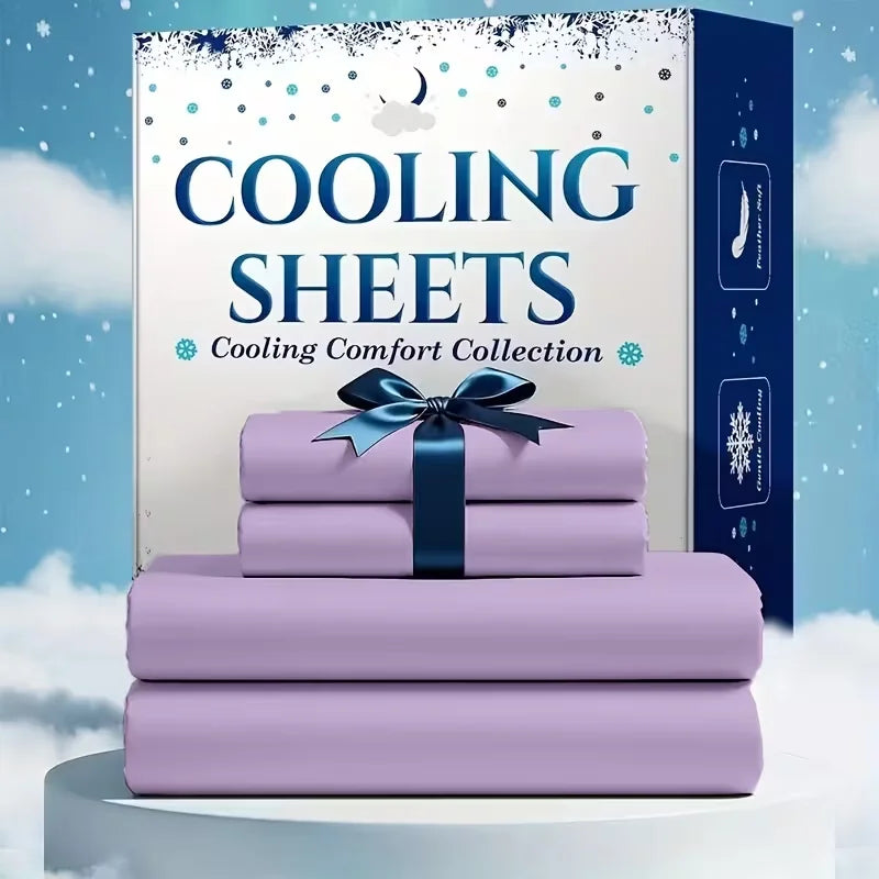 4pcs/6pcs Bamboo Cooling Queen Size Sheet Set - Breathable And Comfortable - For Hot Sleepers