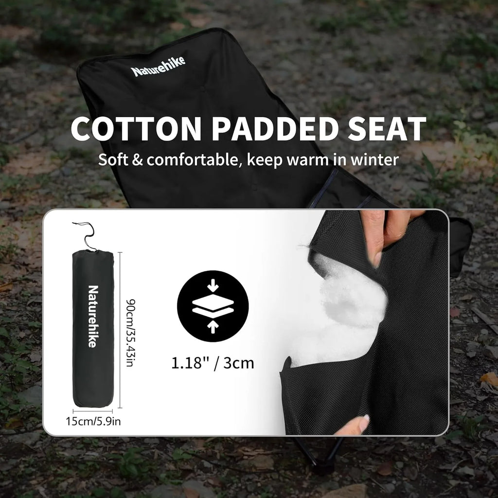 Recliner Outdoor Folding High Back Moon Chair Adjustable 2-Position  Portable