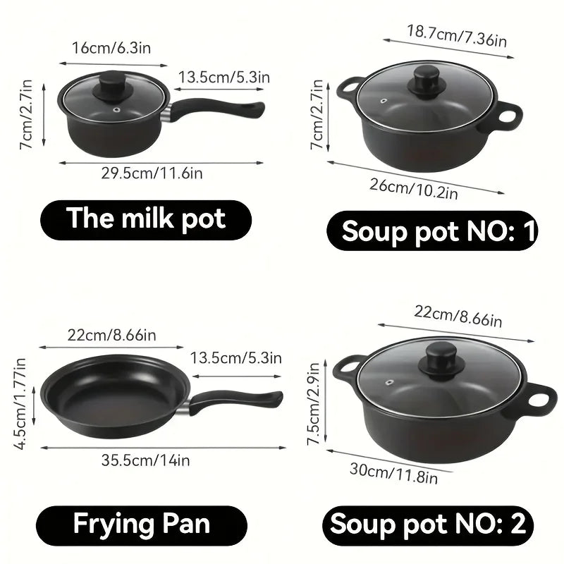 13-Piece Nonstick Induction Set with Utensils