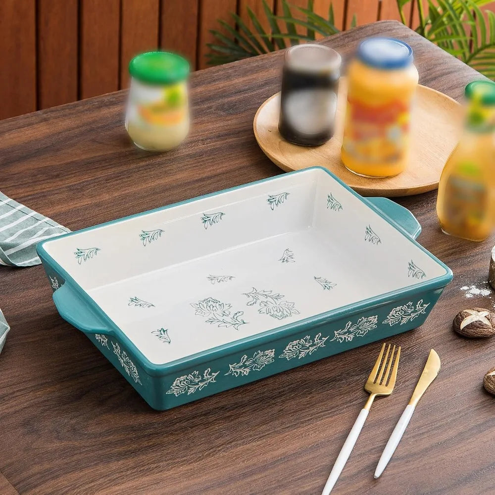 Ceramic Baking Dish Set 3-Piece Casserole Dish for Oven, Microwave & Freezer