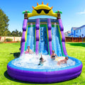 Inflatable Water Slide for Kids and Adults with Better Drainage and Durability  Easy Setup,