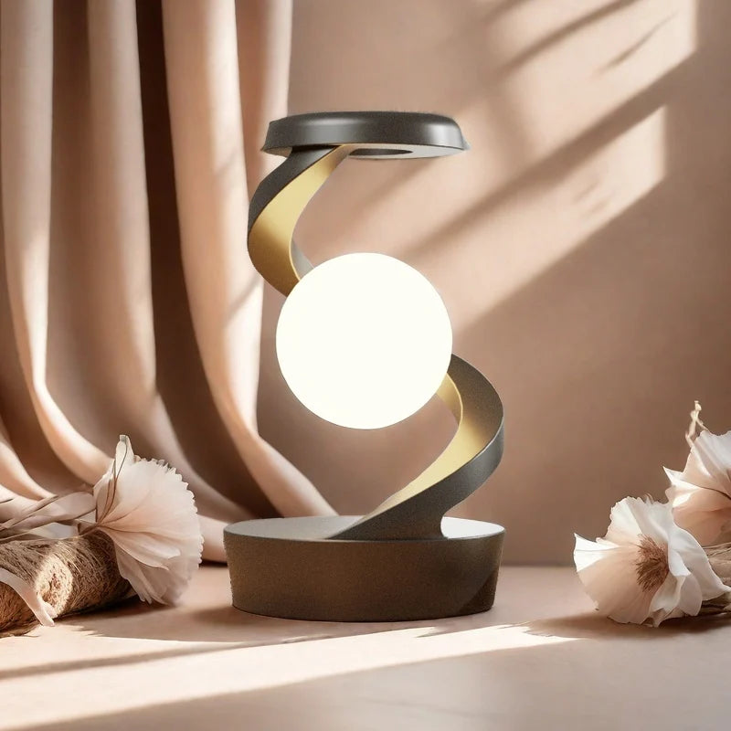 Wireless LED Bedside Night Light-Motion Activated, Rechargeable Table Lamp