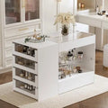 Jewelry Display Cabinet Island with Glass Shelf,  for walk-in-closet ,with 8 drawers