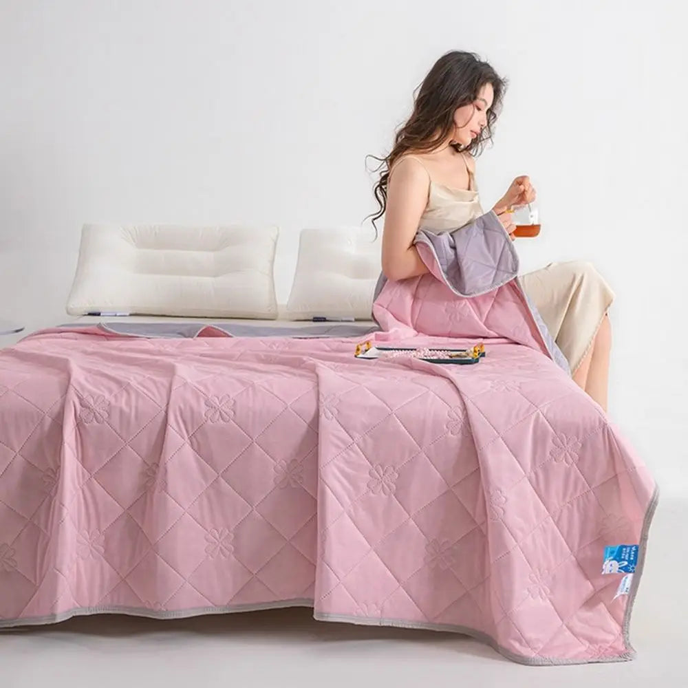 Extra Large & Wide Cooling Blanket -  (78”x90"/59”x78”) - Hypoallergenic, Smooth & Breathable