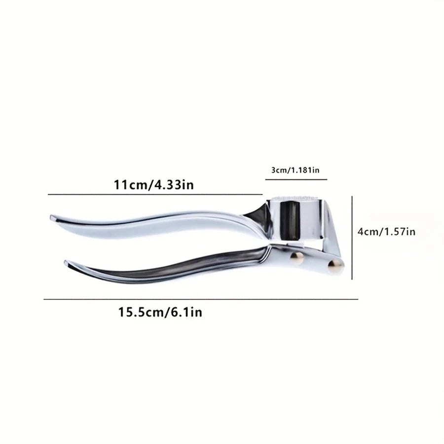 Heavy Duty Garlic Press & Multi-Tool. 18cm, Aluminum,