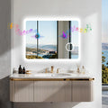 LED Bathroom Mirror with Bluetooth Dimmable Backlit  with 3X Magnifier and Screen Display
