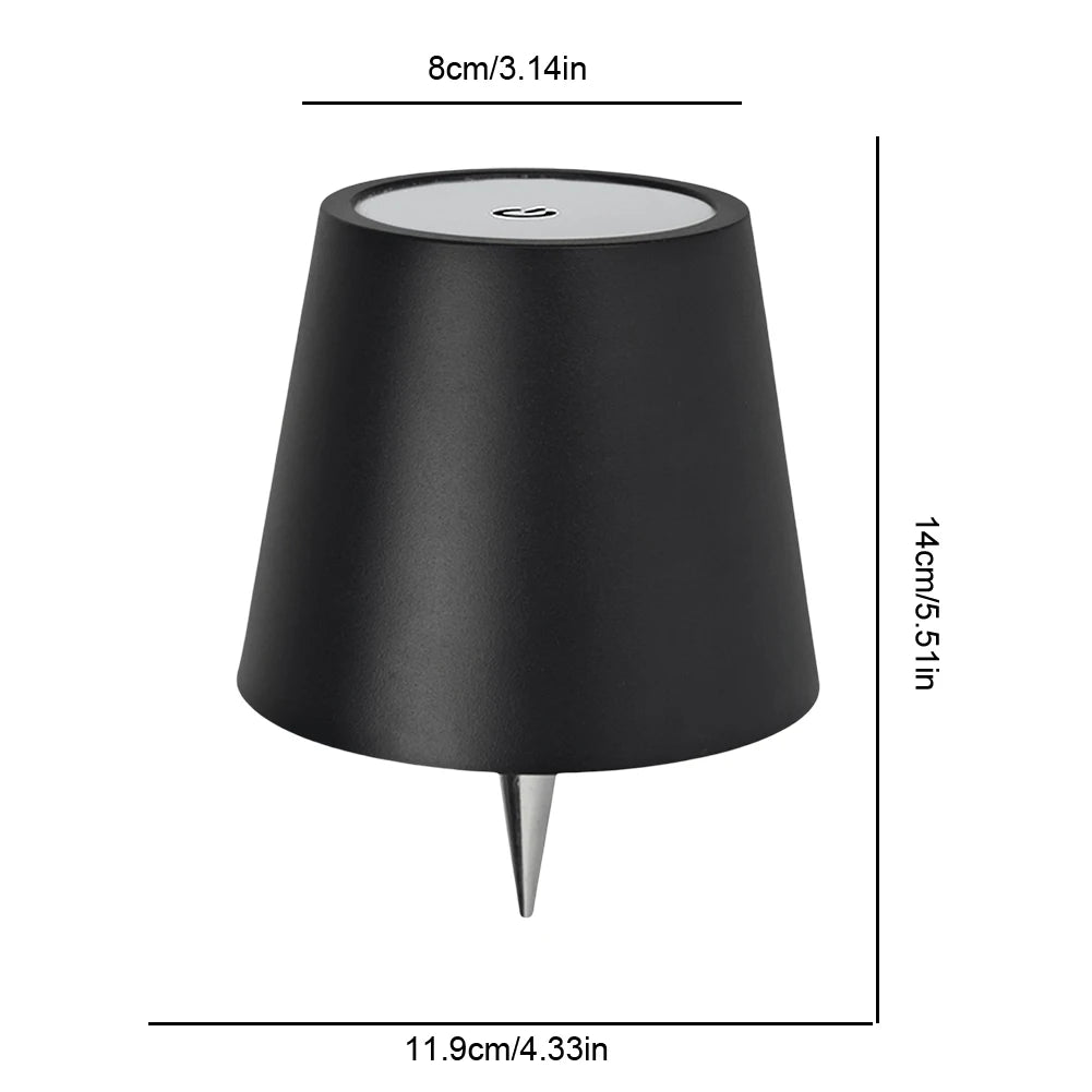 Cordless Dimmable Touch Control Portable Desk Lamp USB Rechargeable with Unique Bottle Design