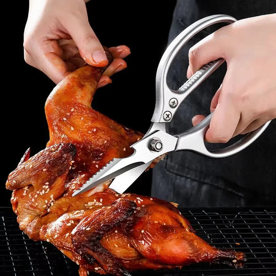 Premium Stainless Steel Kitchen Food Shears Scissors. Multifunction