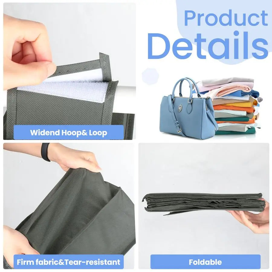 4 Pack Hanging Shoe Shelves 10 Shelf Hanging  Organizer Holder for Hats Purses Handbags