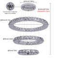 French luxury crystal chandeliers  Led ceiling lamp pendant