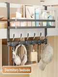 Multifunctional Metal Over-the-Door Storage Rack Easy Install