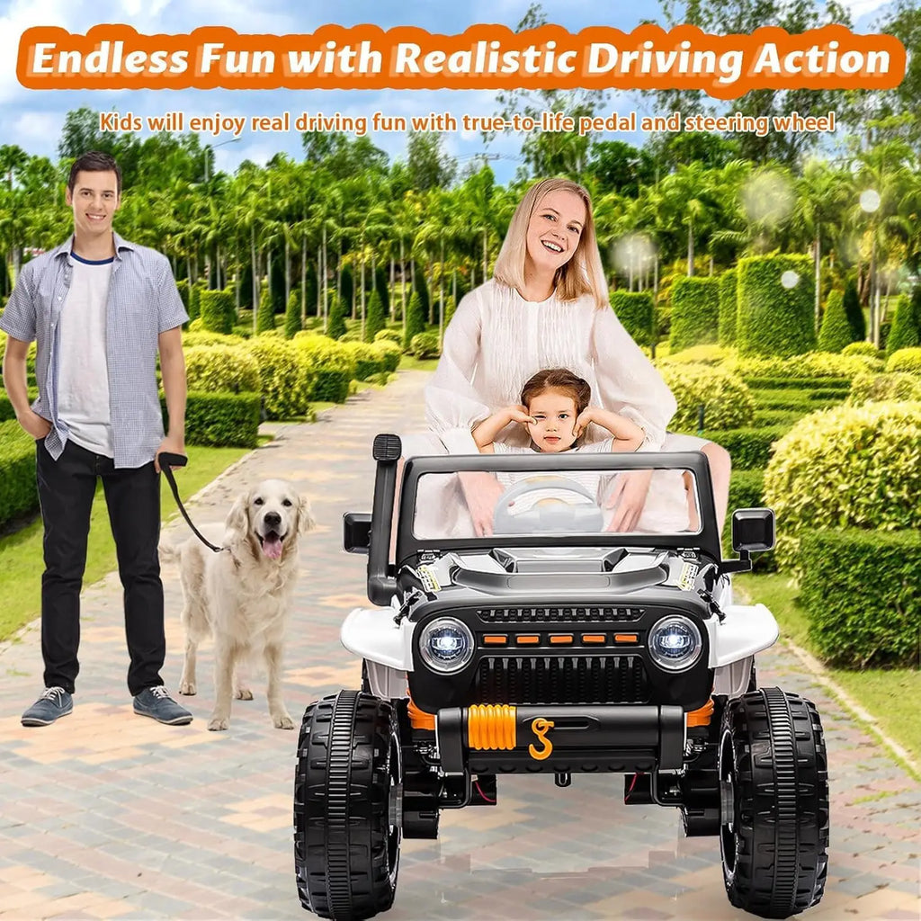 24V 2 Seater Ride Electric Truck with Remote Control w/ 4-Wheel Suspension