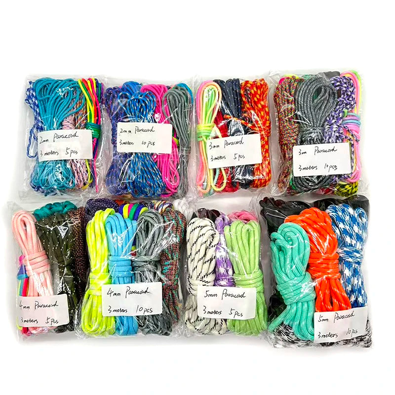 320 Colors Paracord 2mm/3mm/4mm/5mm   550 rope Survival Camping & Outdoor Accessories