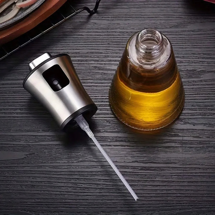 200ml,  304 Stainless Steel Mister & Glass, oil Spray with Funnel