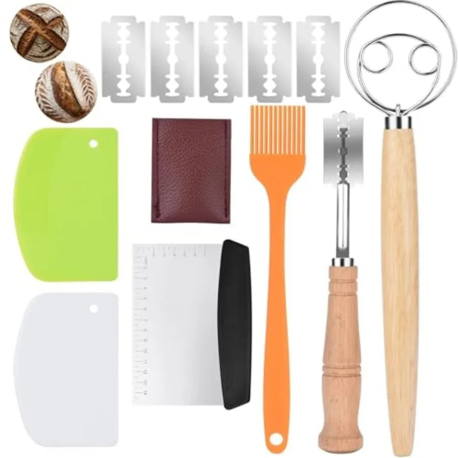 Sourdough Bread Making Tool Set- 6 Piece Baking Kit