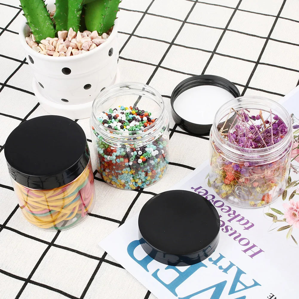 12PCS Transparent Airtight Food Storage Containers, Large-Capacity Moisture-Proof Grain Jars