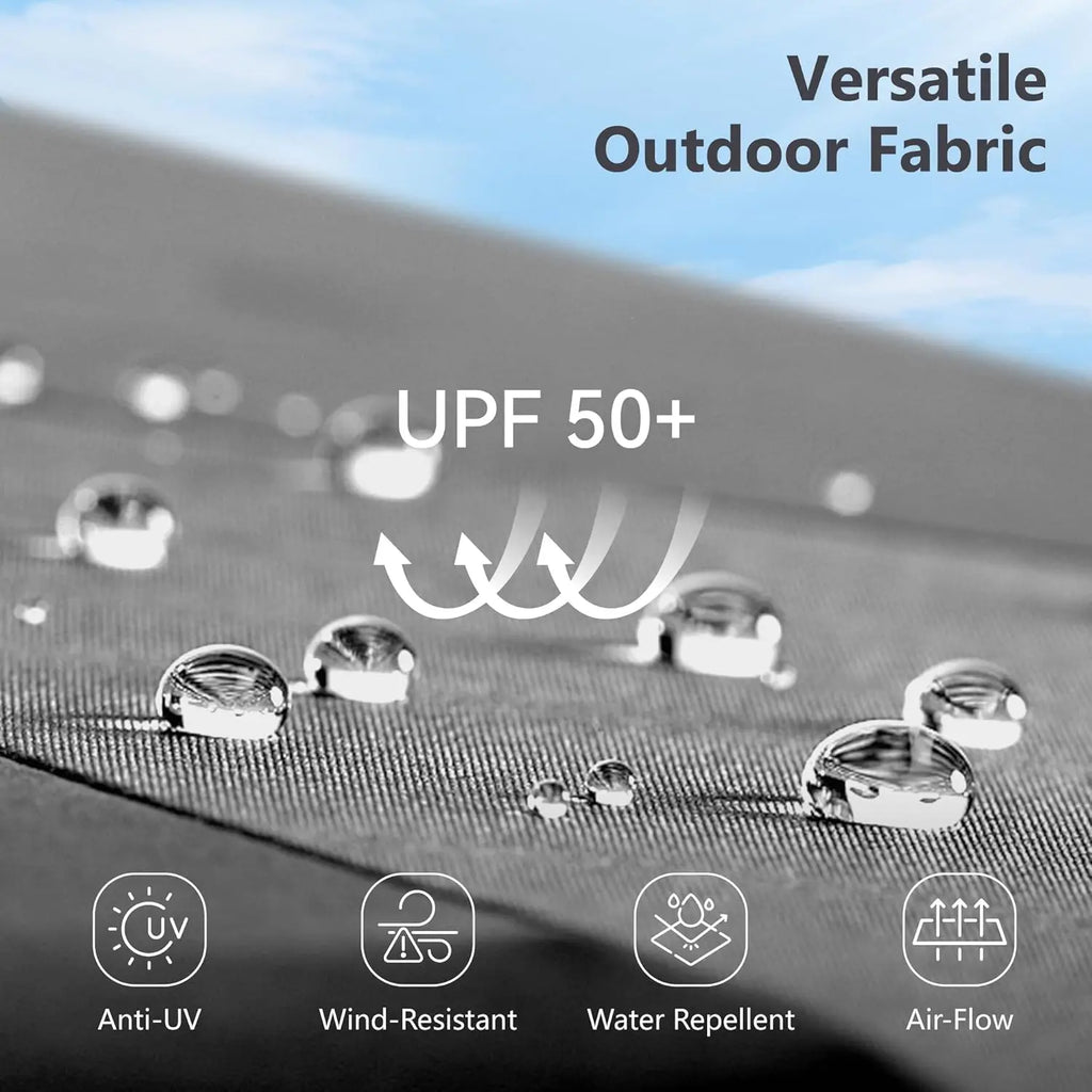 15ft Double Sided Patio Umbrella with Base Included,