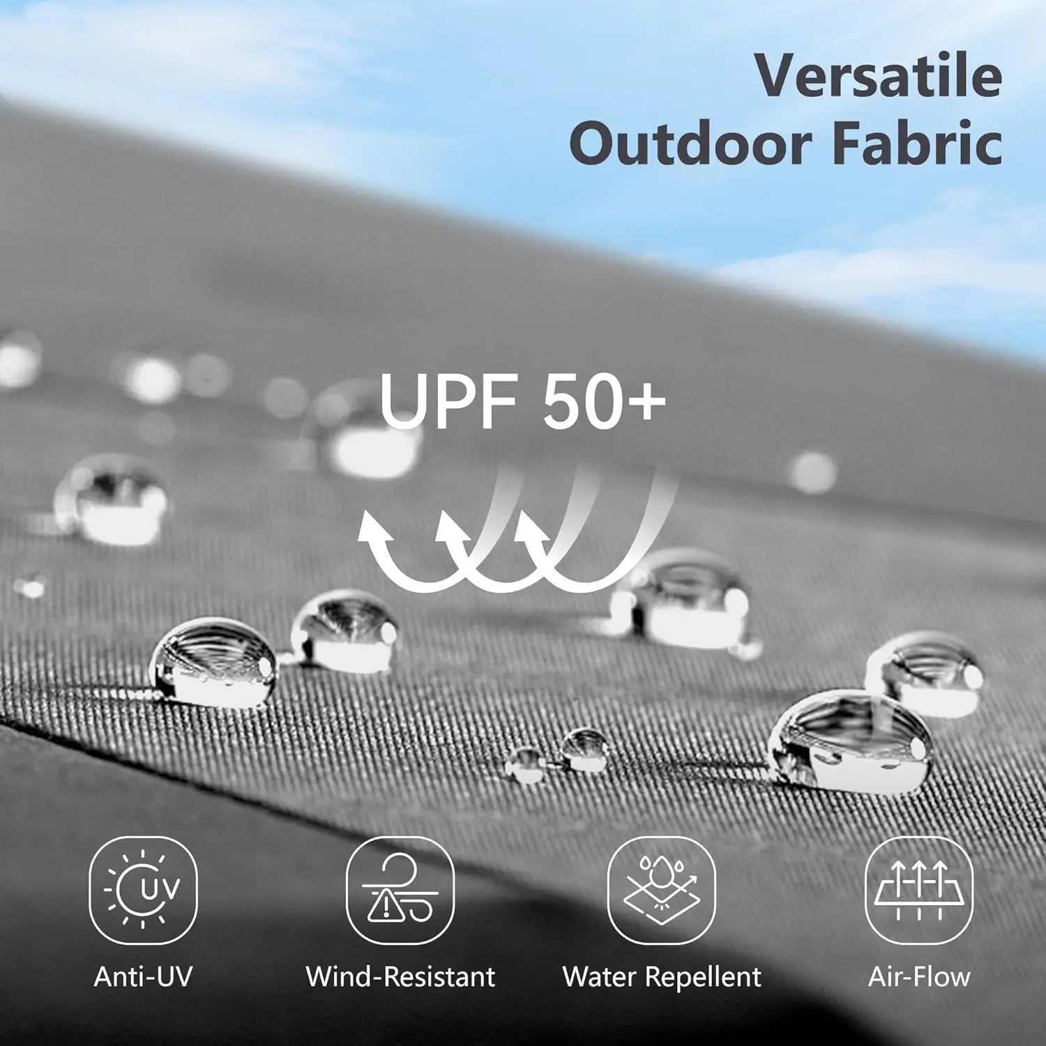 15ft Double Sided Patio Umbrella with Base Included,