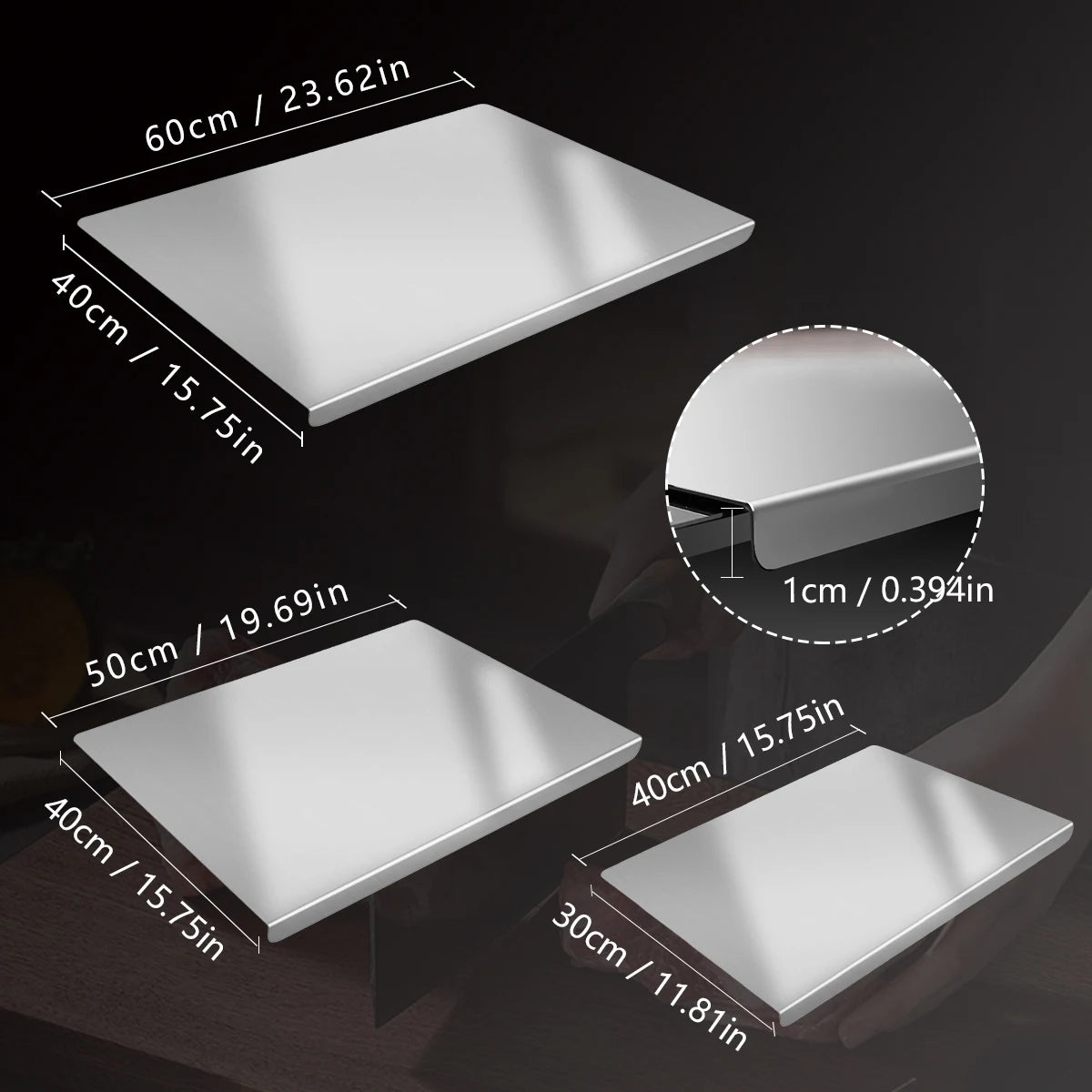 Stainless Steel Cutting Board Butcher Block