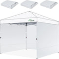 Waterproof UV Protection Sidewalls for 10x10 Pop Up Canopy Frame,  (White, 3 PCS)