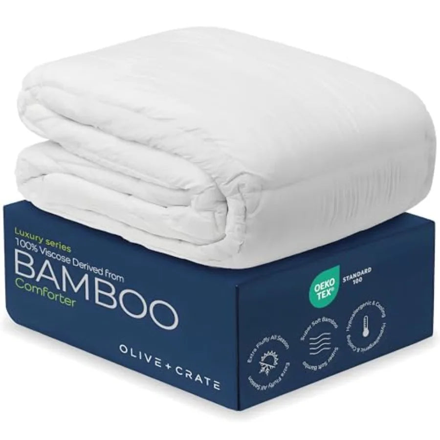 Bamboo Duvet Insert-Cooling Hypoallergenic Comforter for all Seasons