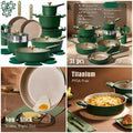 , 31pcs Non Stick Cookware Set,  Induction Compatible, Non-Toxic