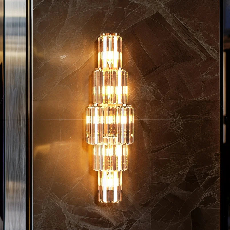 Modern Crystal Wall Sconce  Crystal Wall Lamps with E14 Led Bulbs