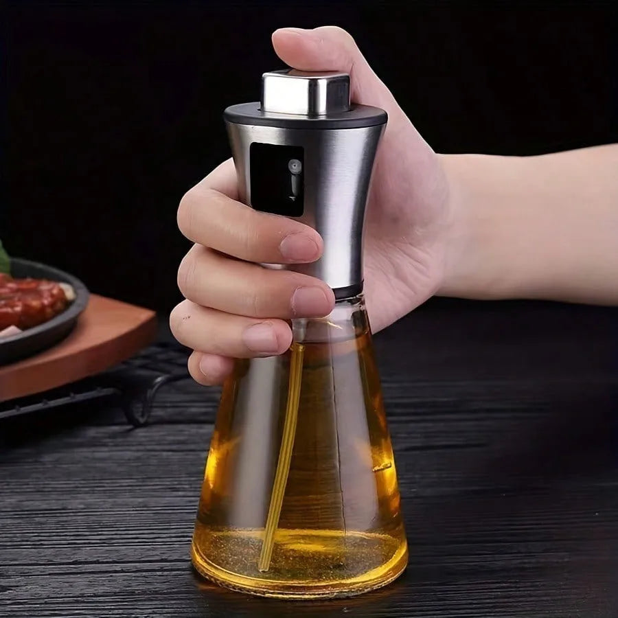 200ml,  304 Stainless Steel Mister & Glass, oil Spray with Funnel