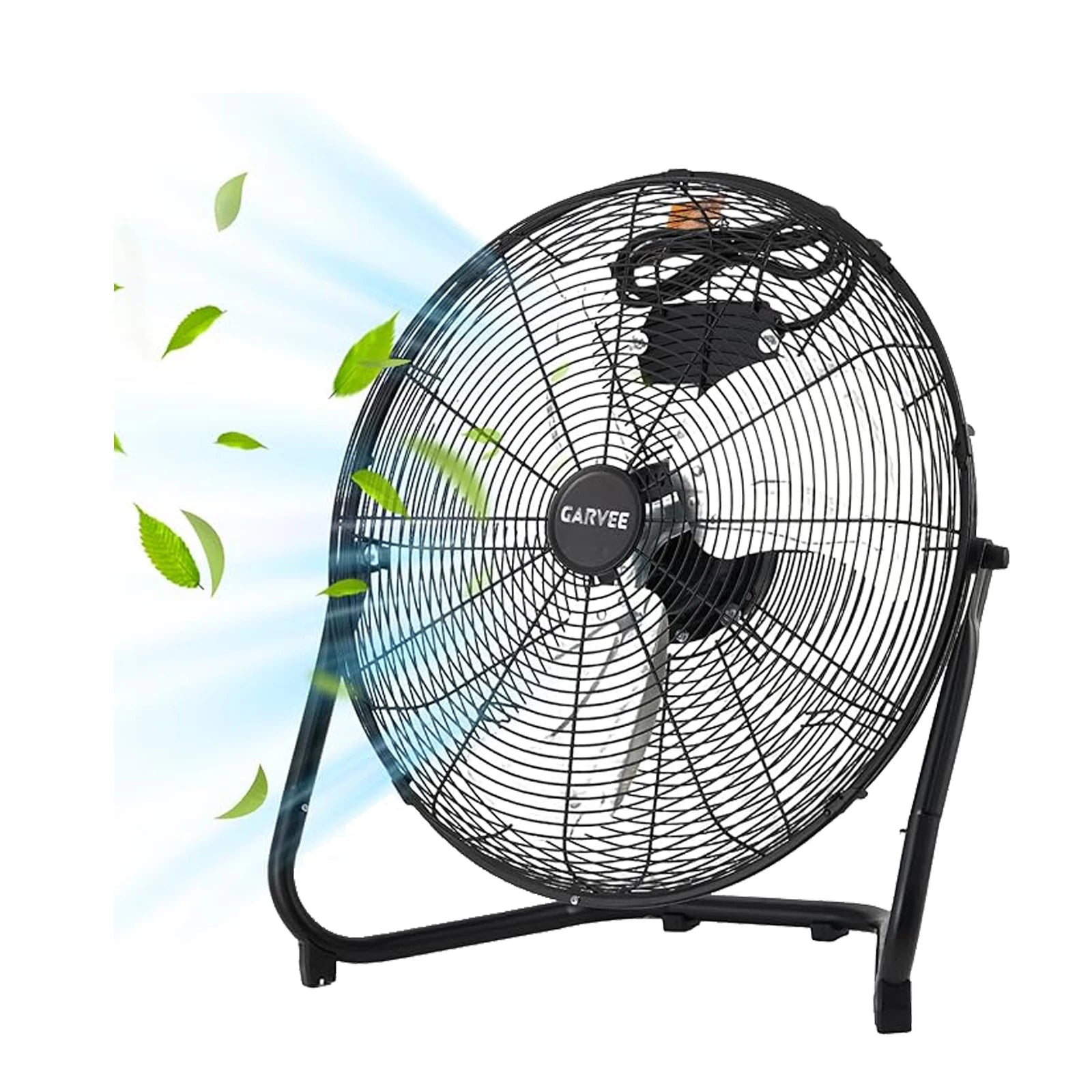 12/20 Inch Floor Fan, 3 Speeds 4800 CFM High Velocity Heavy Duty Fan, 360° Adjustable Tilt,