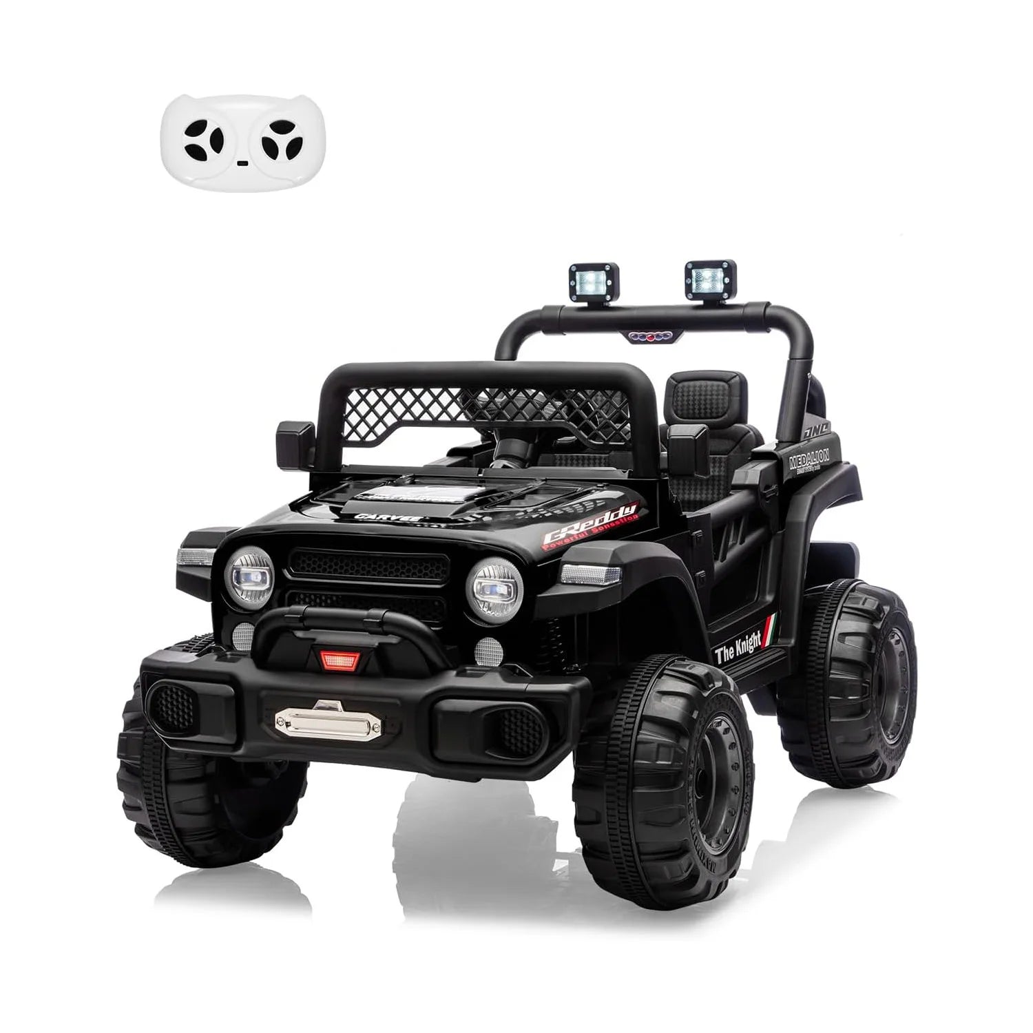 12V 2 Seater Kids Ride-On Electric Car with Remote Control, Music & LED Lights