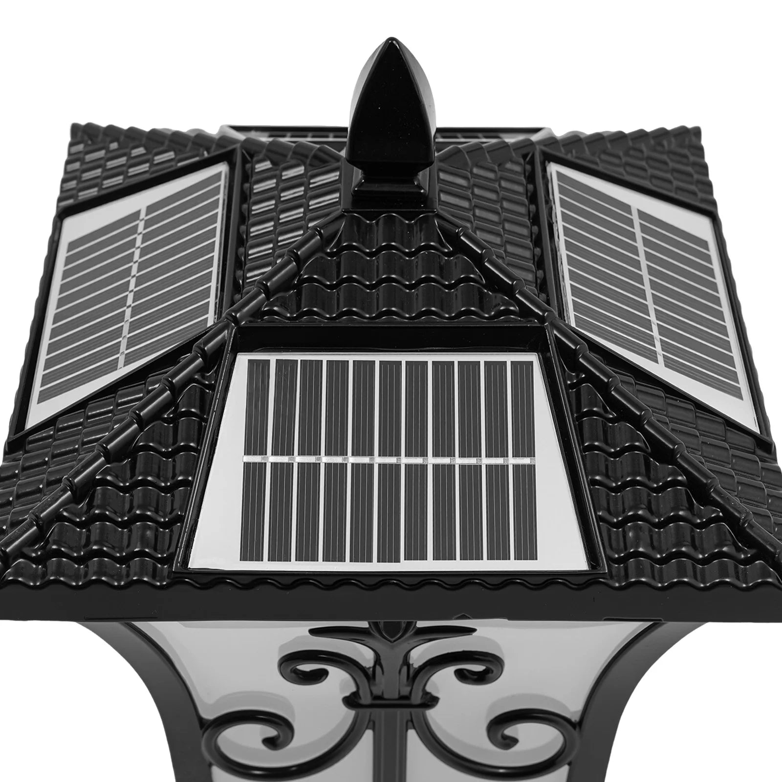 Outdoor Solar Post Light, Pillar Light, Remote Control Garden Light IP44 Water-repellent