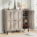 Shoe Cabinet with 3 Doors, 30 pair Storage Organizer for Entryway