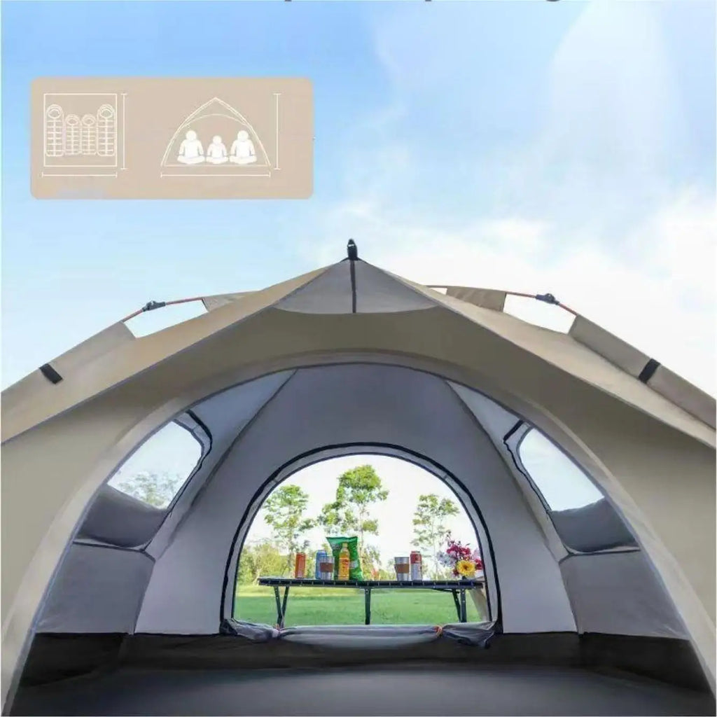 Outdoor Shelter Sunshade Self-Driving Travel Camping Tent Reactive   Two Doors and Two Windows