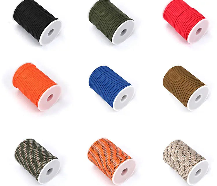 5M/15M/30M 4mm 7-Core 550 Paracord Rope for Camping, Survival & outdoor Use