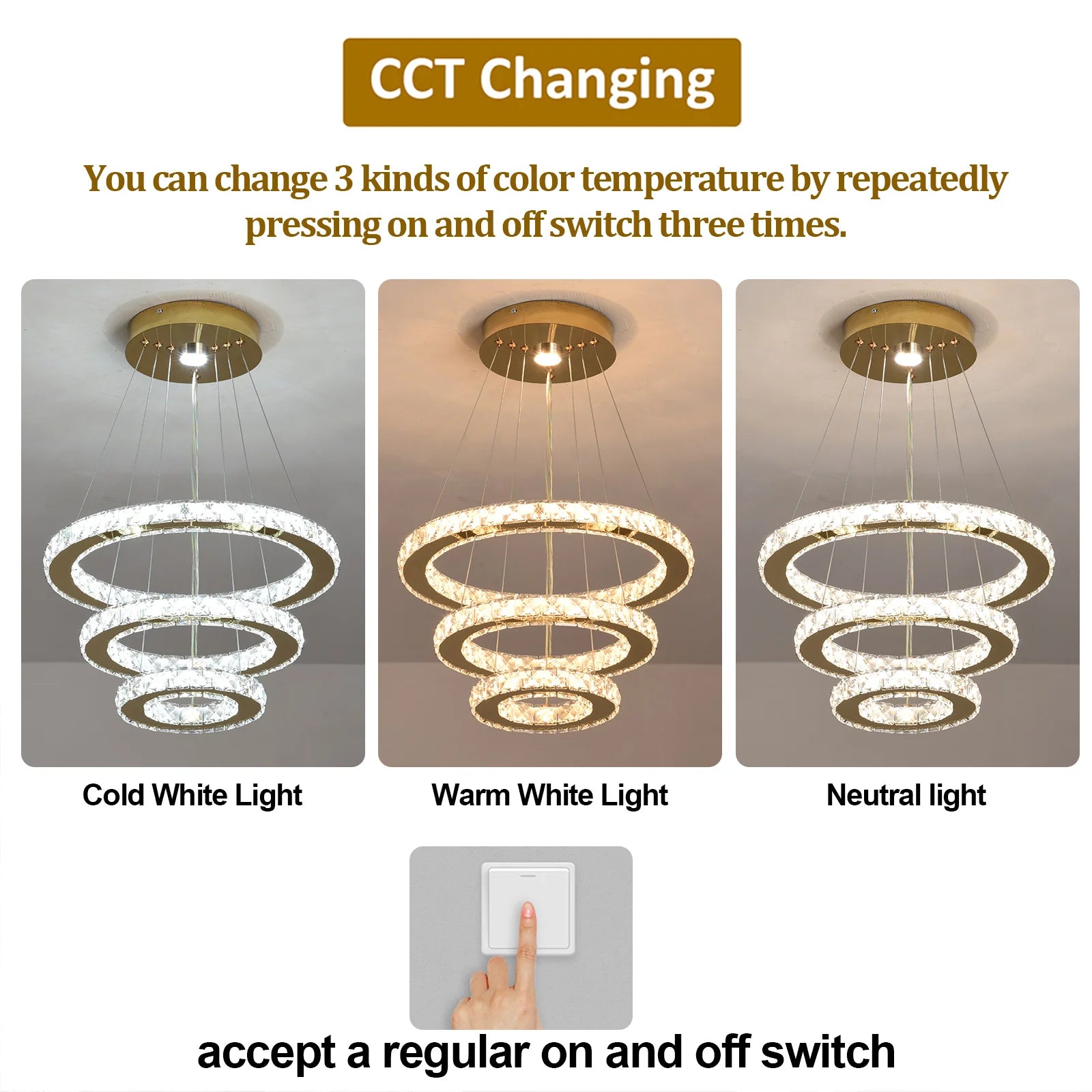 French luxury crystal chandeliers  Led ceiling lamp pendant