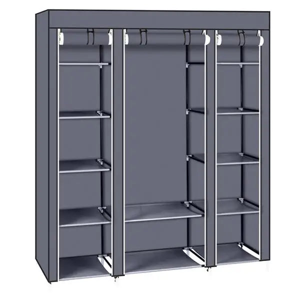 69" Portable Clothes Closet Wardrobe Storage Organizer with Non-Woven Fabric  Extra Strong and Durable