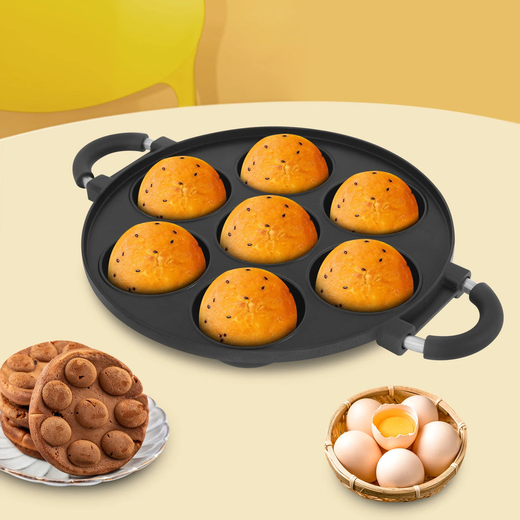 7-Hole Cake Baking Pan Mold  with Handle Non-stick