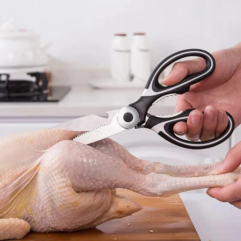 Premium Stainless Steel Kitchen Food Shears Scissors. Multifunction