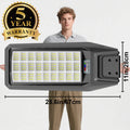 Outdoor waterproof solar light with motion sensor, timer, constant bright mode,